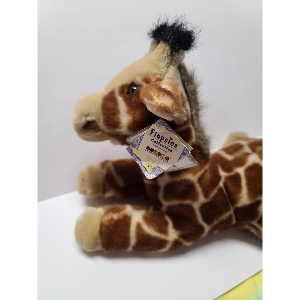 Aurora Plush Flopsies Zenith Giraffe Plush Bean Filled Stuffed Animal Adoption